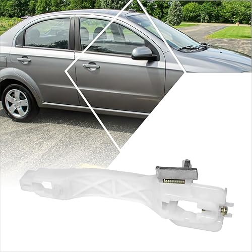 PM PERFORMOTOR Soporte de montaje para manija de puerta delantera izquierda del lado del conductor compatible con Chevy Aveo Pontiac G3 07-11,