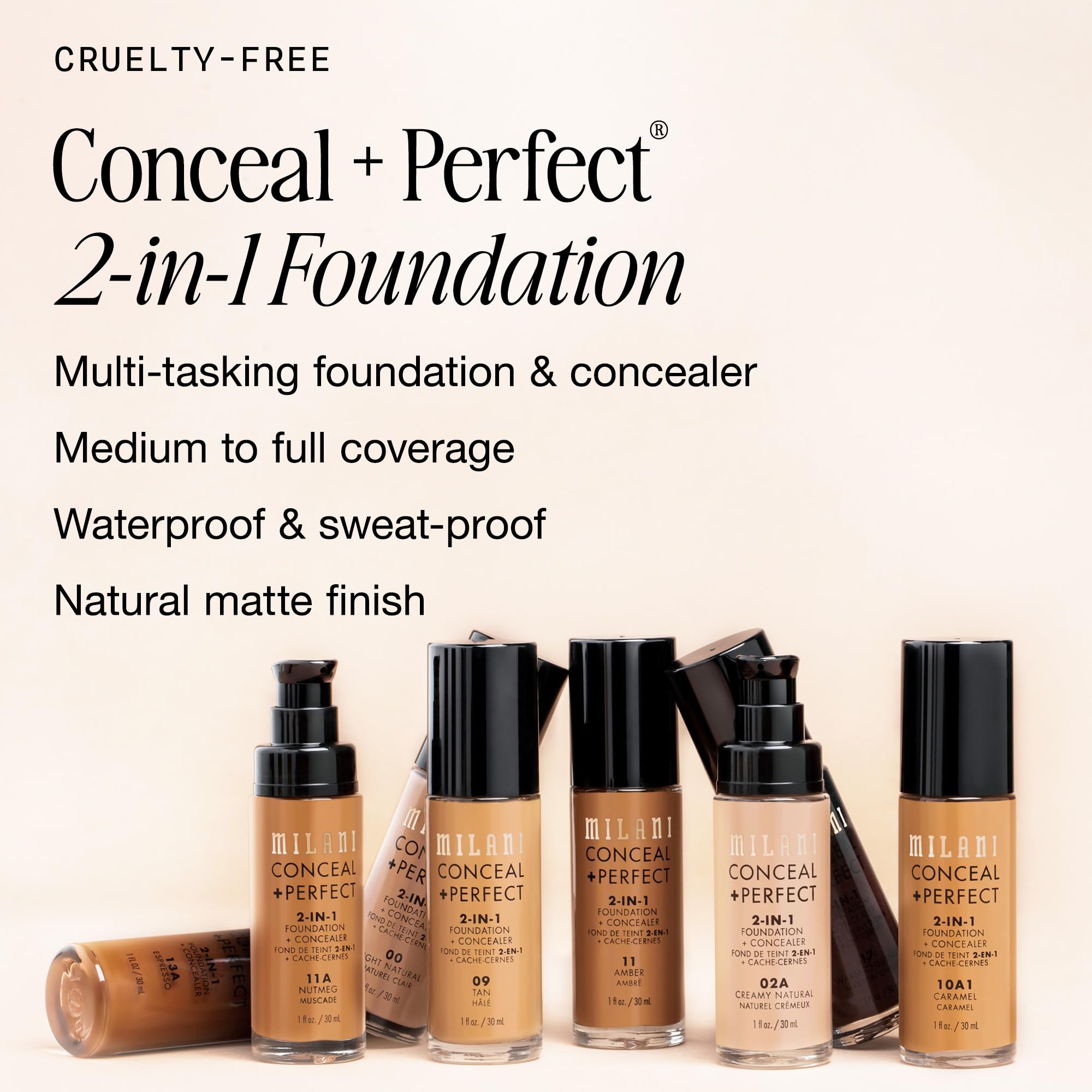 MILANI Conceal + Perfect 2-In-1 Foundation + Concealer - Light Beige