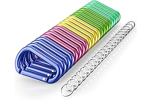 20-Pack Aluminum Carabiner Clips with D-Rings for Versatile Use