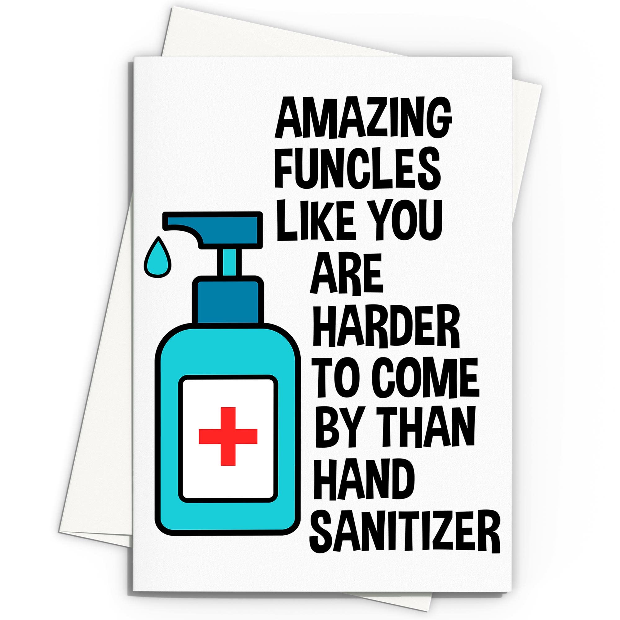 Amazon.com : Funcle Greeting Card Handmade Blank Funny For Best Birthday  Quarantine Social Distancing Pandemic Uncle From Niece Nephew I-40Y :  Office Products