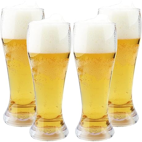 Unbreakable Plastic Pilsner Glasses - Perfect for Parties