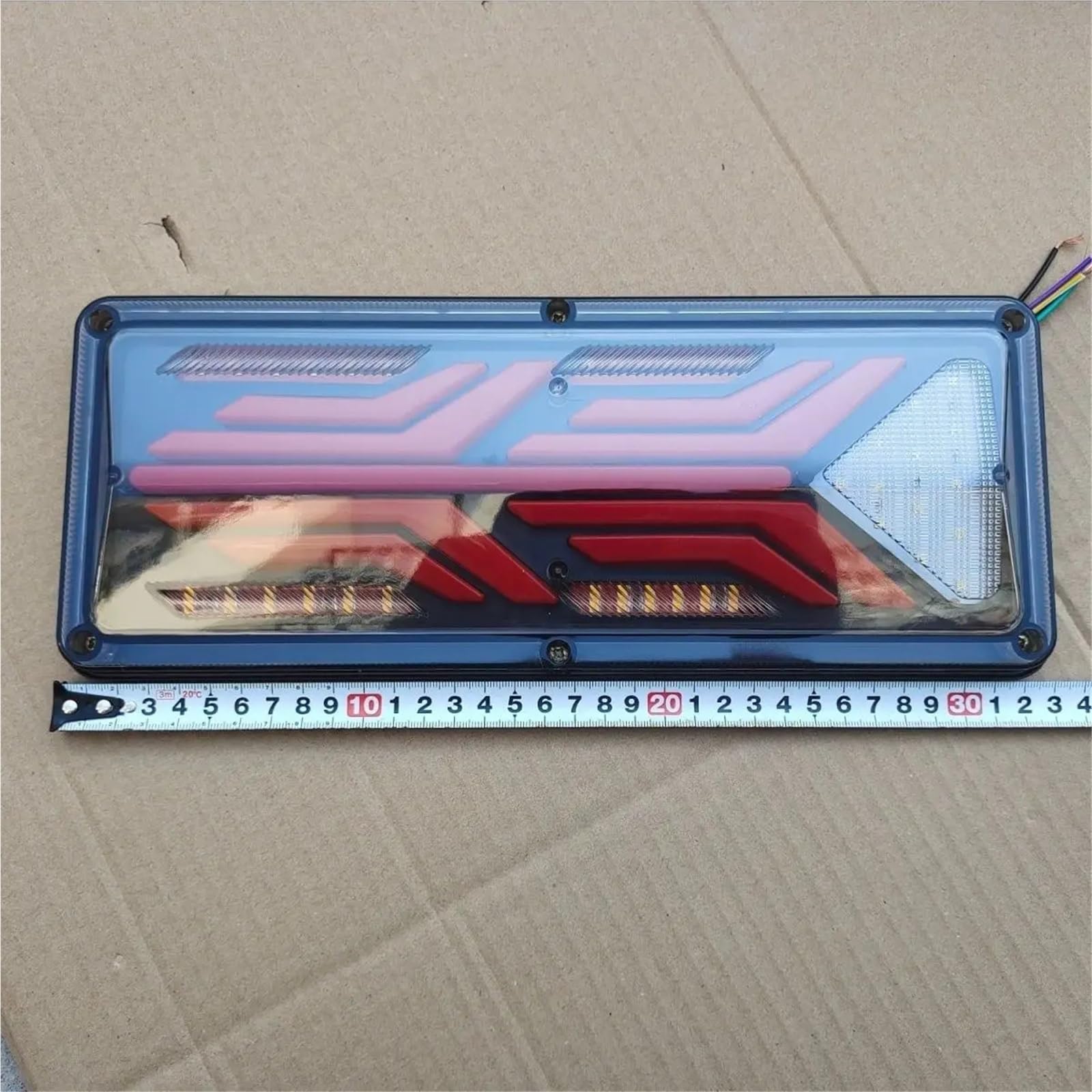 Halogen światła 2 szt. 12/24V LED tylne światło przyczepy tylne światło ciągnika tylne światło światła tylne(24V,33CM 2PCS)
