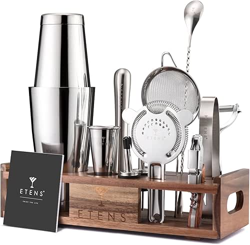 Premium 15-Piece Mixology Bartender Kit – Stainless Steel Cocktail Shaker