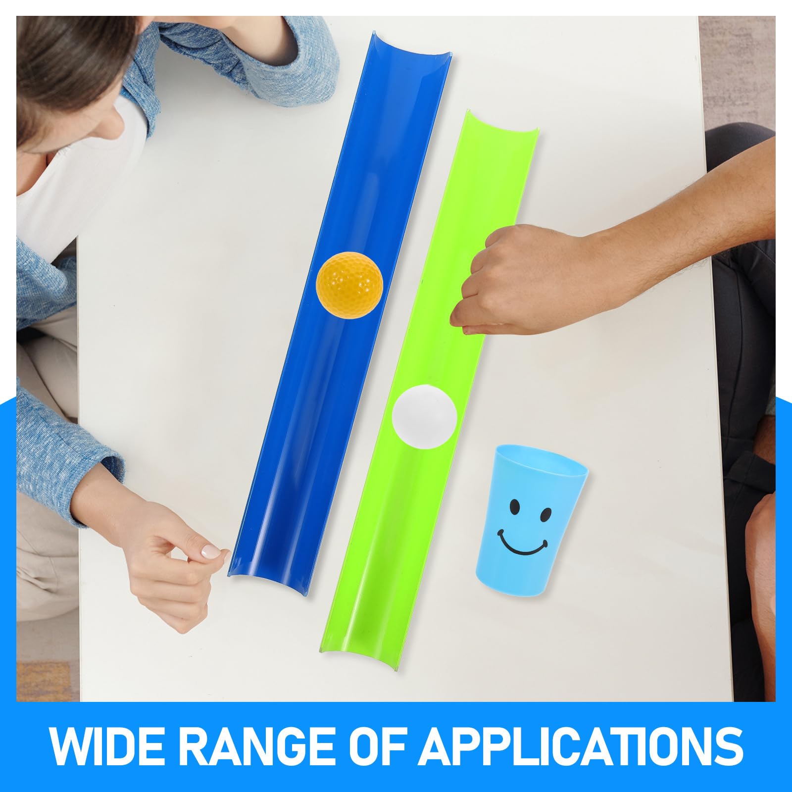 Abaodam Giochi a Tubo Challenge Giochi di Equilibrio Design a Scanalatura Unica Plastico per Esercizi di Squadra e Attività di Teamwork Stili multipli