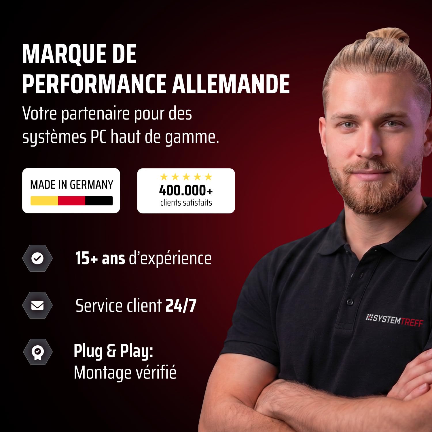 SYSTEMTREFF PC Gamer High-End - AMD Ryzen 7 9800X3D - RTX 5080 16Go | AMD 8 cœurs jusqu'à 5.2 GHz, 32Go DDR5, 2To M.2 NVMe SSD, Nvidia graphique WiFi, Windows 11, pour le gaming, streaming