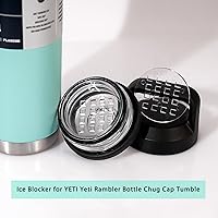 Vista 5 de Bloqueador de hielo para botella YETI Rambler Chug Cap Tumbler-Ice Gate Previene la fruta en cubos o hielo triturado durante una bebida, se adapta a