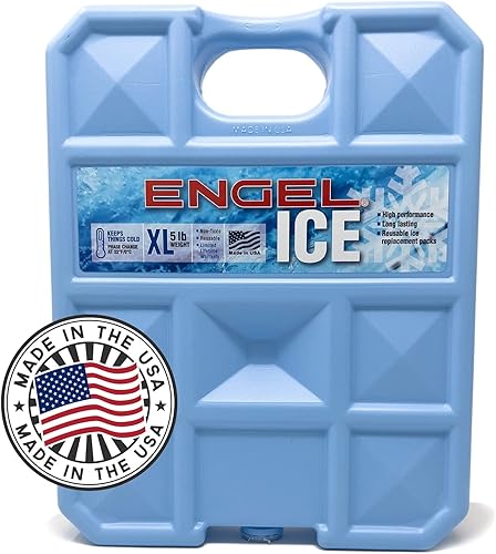 ENGEL Paquetes de refrigeración de 32 F 320F - Fabricado en los Estados Unidos - Paquetes de hielo más fríos para navegación pesca y campamento El