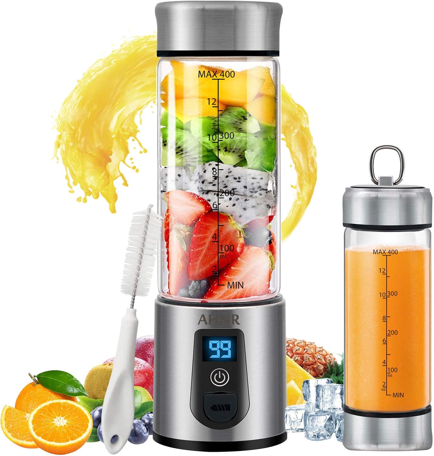 Galapara Mini Blender 280 ML Portable Électrique USB Rechargeable