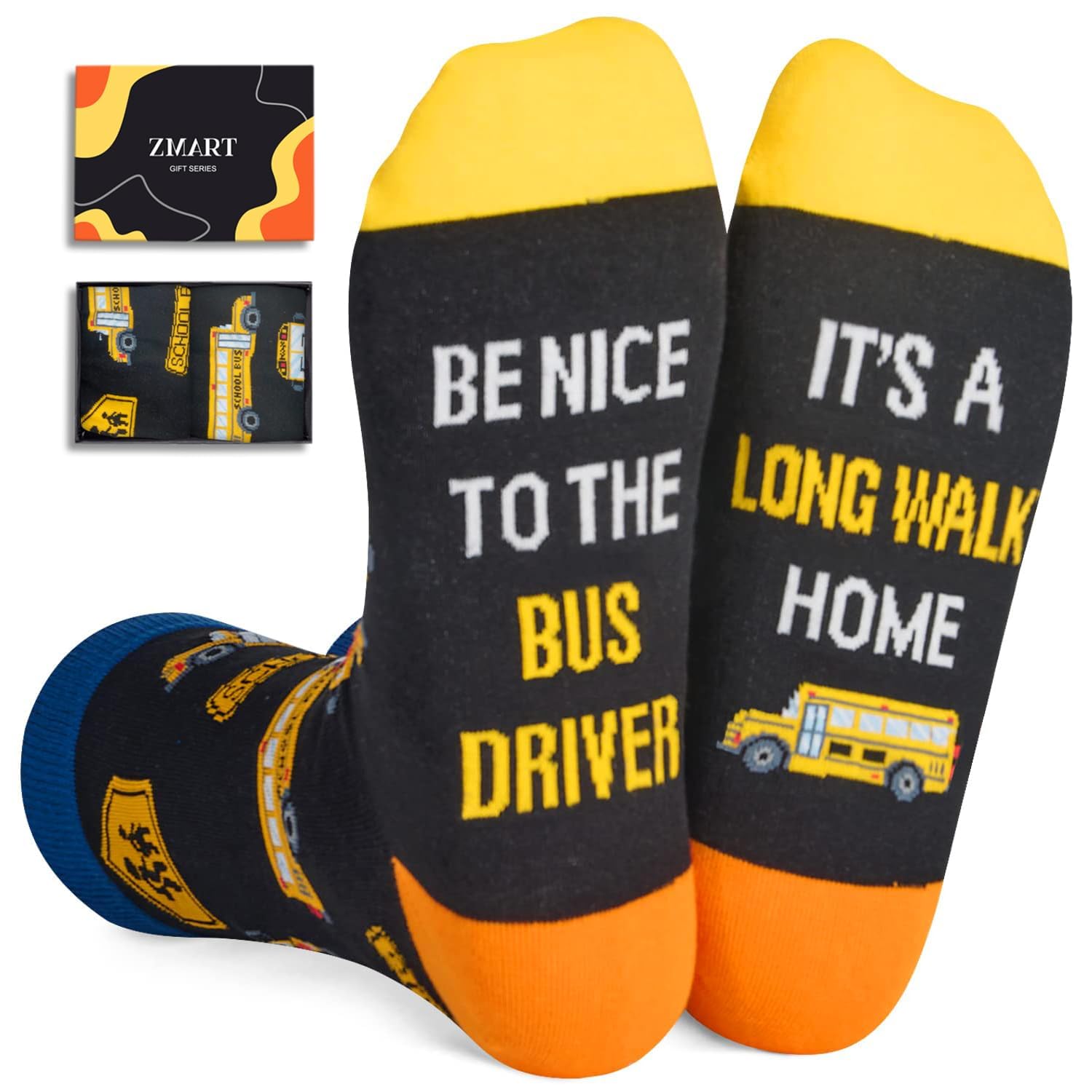 Zmart Gifts for Police Doctor Coach - Retirement Socks for Doctor Fire Fighter Men Women