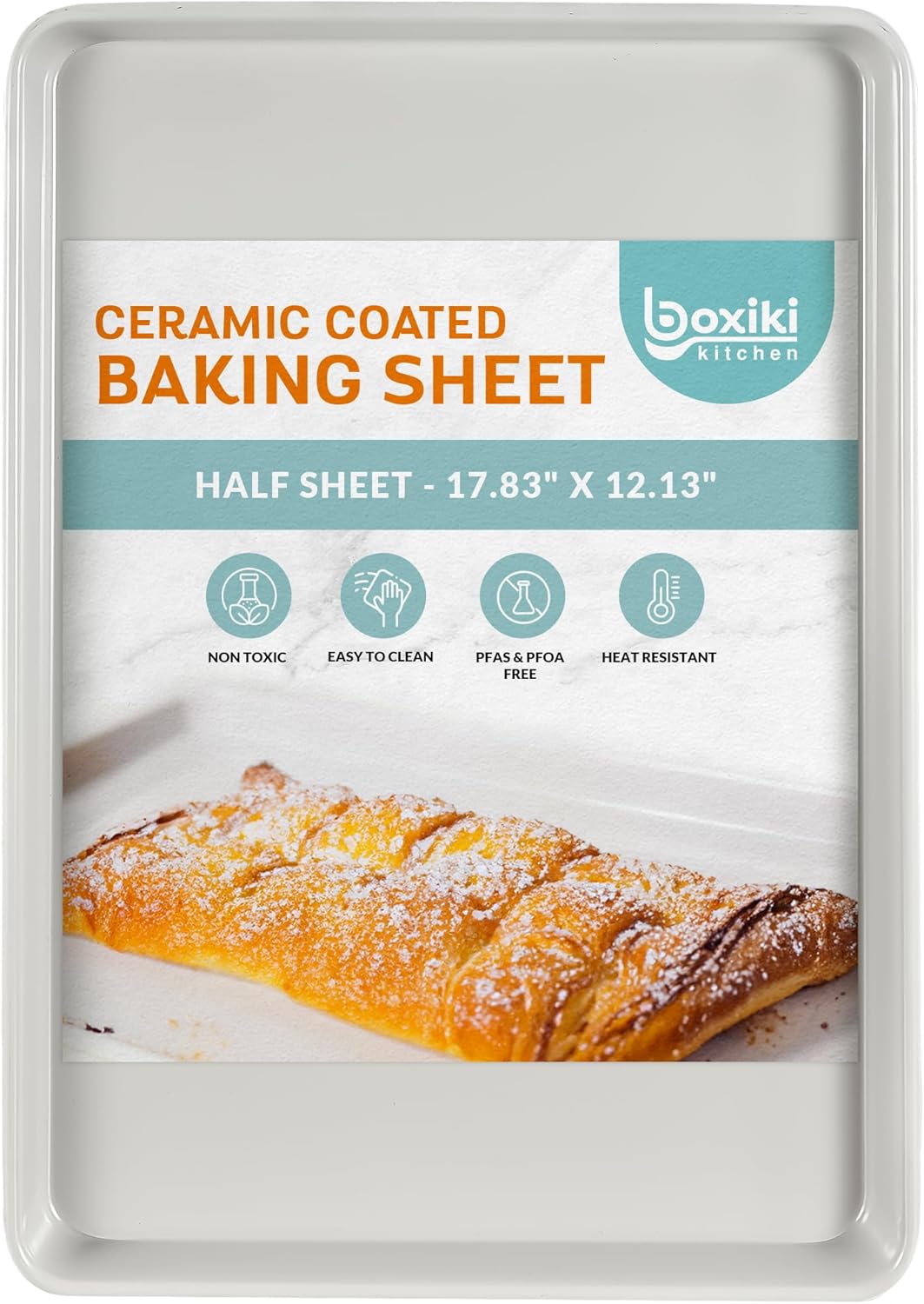 Boxiki Kitchen NonStick Ceramic Baking Sheet Slick & Non