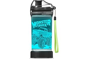Kids Water Bottle with Monster Truck