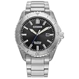 Men&apos;s Eco-Drive Brycen Sport Casual Watch&comma; Silver-Tone Super Titanium Case&comma; 3 Hand&comma; Date