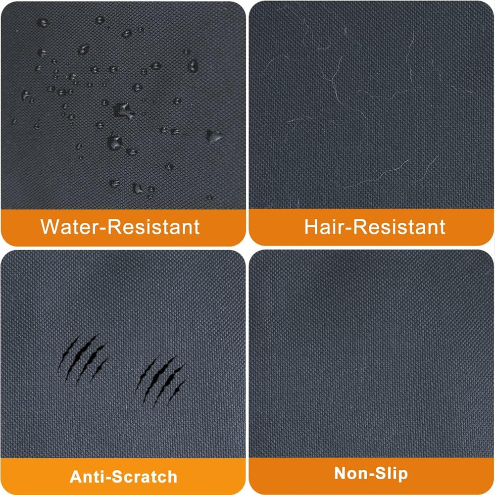 Protector para Maletero con Protección Lateral para Peugeot Rifter I 2018-2024,Funda Maletero Coche Perros Cubierta Coche Perro Impermeable Antideslizante Resistente,175 * 105-Grey