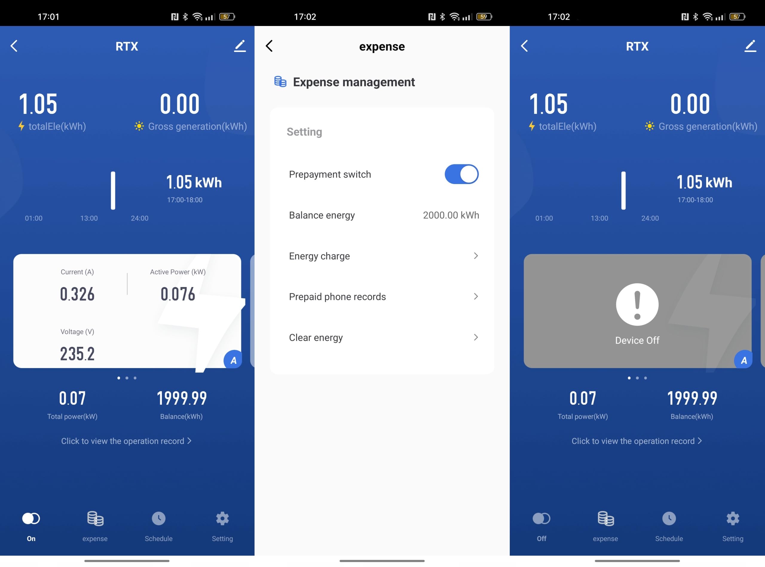 3-fazowy licznik prądu do 80 A TUYA WiFi