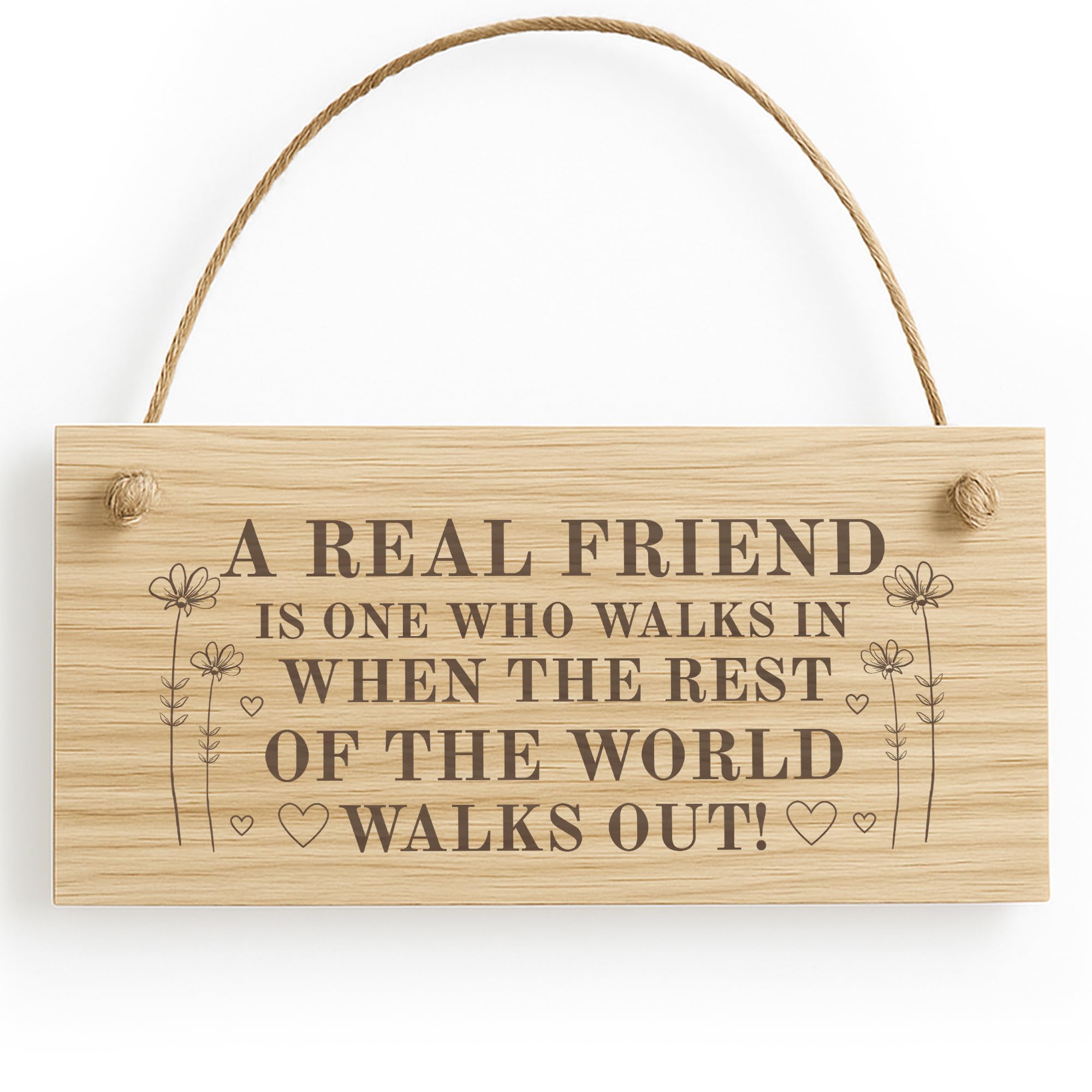 Red Ocean Friendship Plaques For Women Engraved Wood Sign Best Friend Birthday Christmas Gifts For Him Her