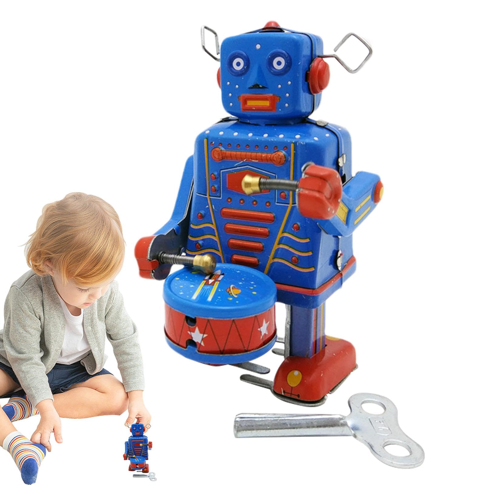 Amazon.co.jp: ヴィンテージメタルロボット玩具、レトロメタルおもちゃ