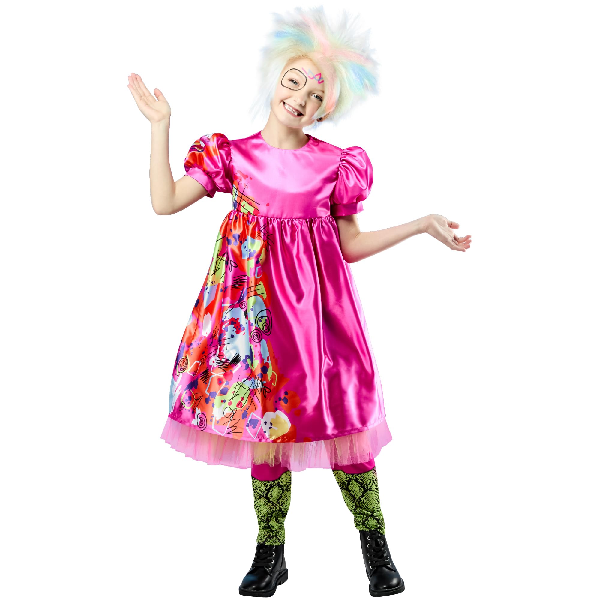 Rubies Official Weird Barbie Girls Costume, Kids Fancy Dress, Size Age 9-10 Years Halloween, Multicoloured