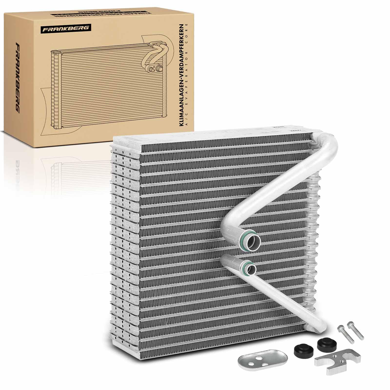 Frankberg Evaporador del aire acondicionado Compatible con Polo 6C1 6R1 1.4L Fabia II 542 1.2L Polo 9A 9N 1.4L Ibiza IV 6J5 6P1 1.4L Polo 9A 9N 1.2L Replace# 6Q0820103