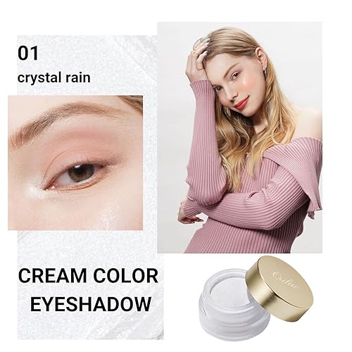 Miniatura 9 de Oulac Sombra de ojos verde azulado con purpurina verde sombra de ojos altamente pigmentada, sombra de ojos impermeable y duradera para mujeres con
