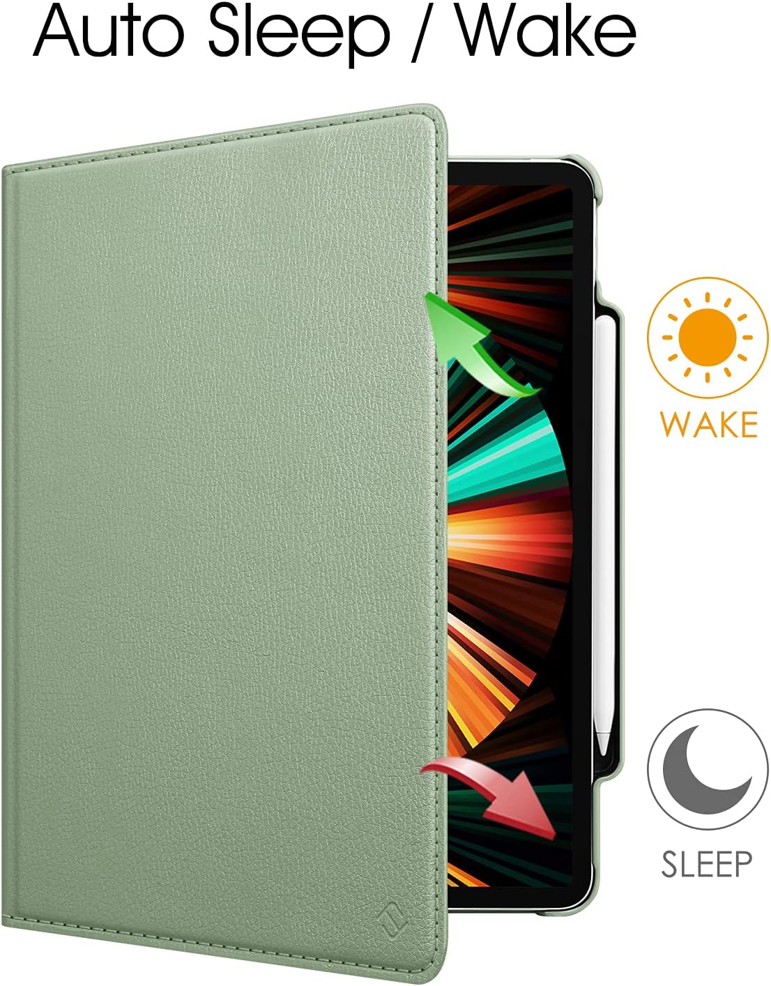FINTIE Rotating Case Compatible with iPad Pro 12.9 inch (2022/2021/2020/2018 - Image 4