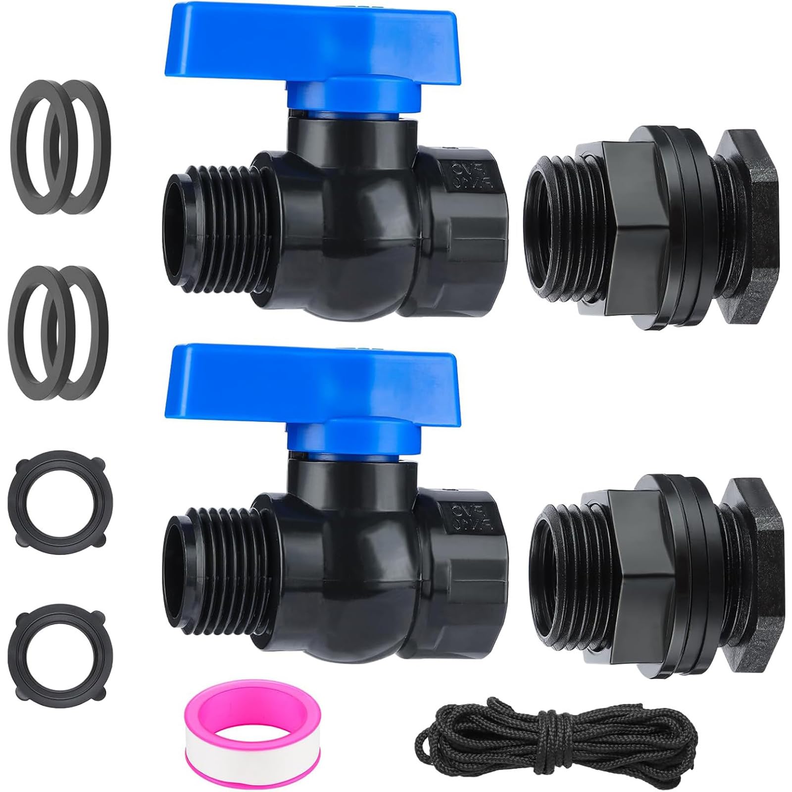 Tquxnga Multicolor Hose Adapter Quickly Connector For Tubing Watering Coupling Extender Shut Off Garden Irrigation Fitting Leakproof Pipe Connectors