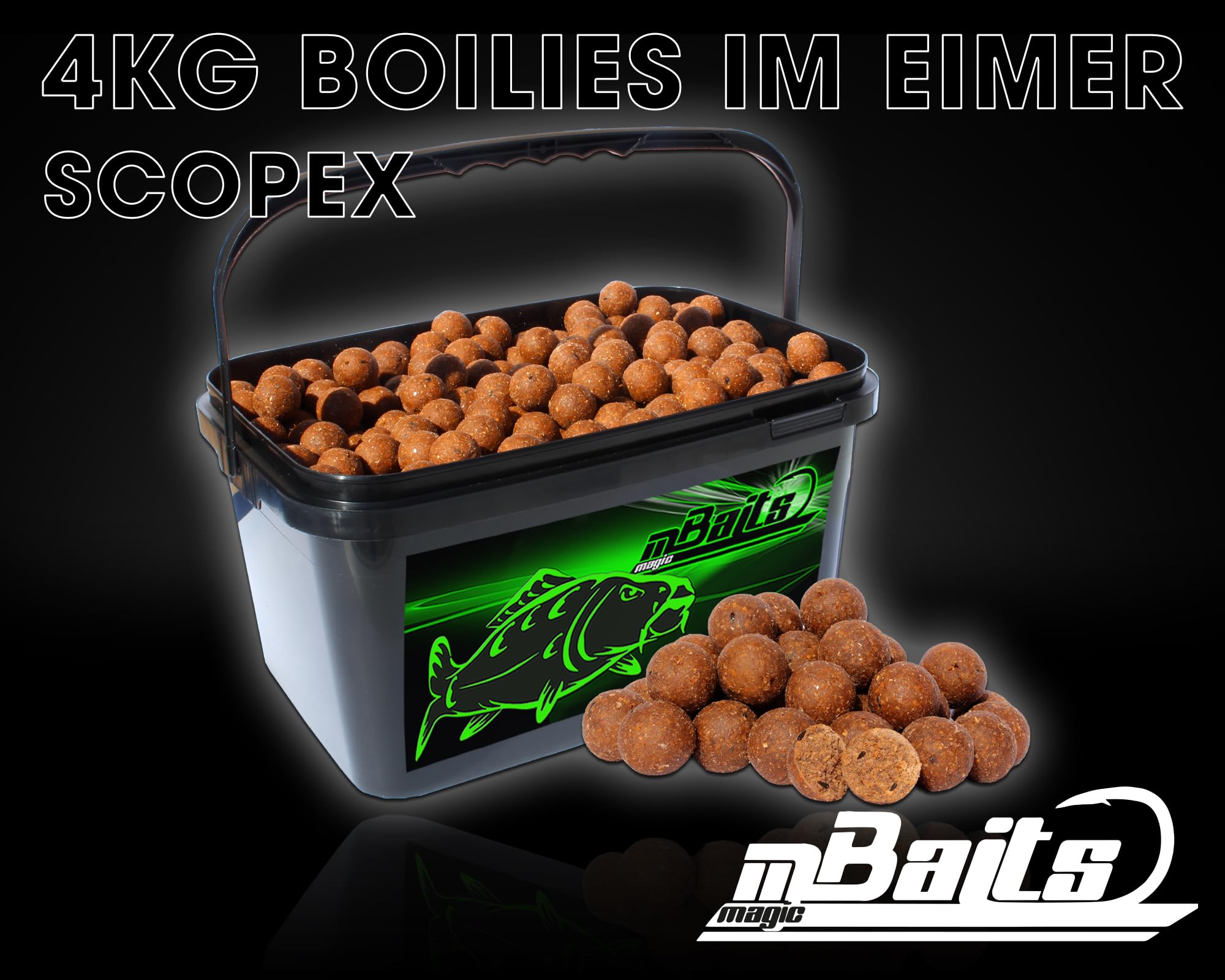 Angel-Berger Magic Baits Boilies im Eimer 4 kg alle Sorten Futterboilies Karpfenboilies Boilieset Karpfenköder