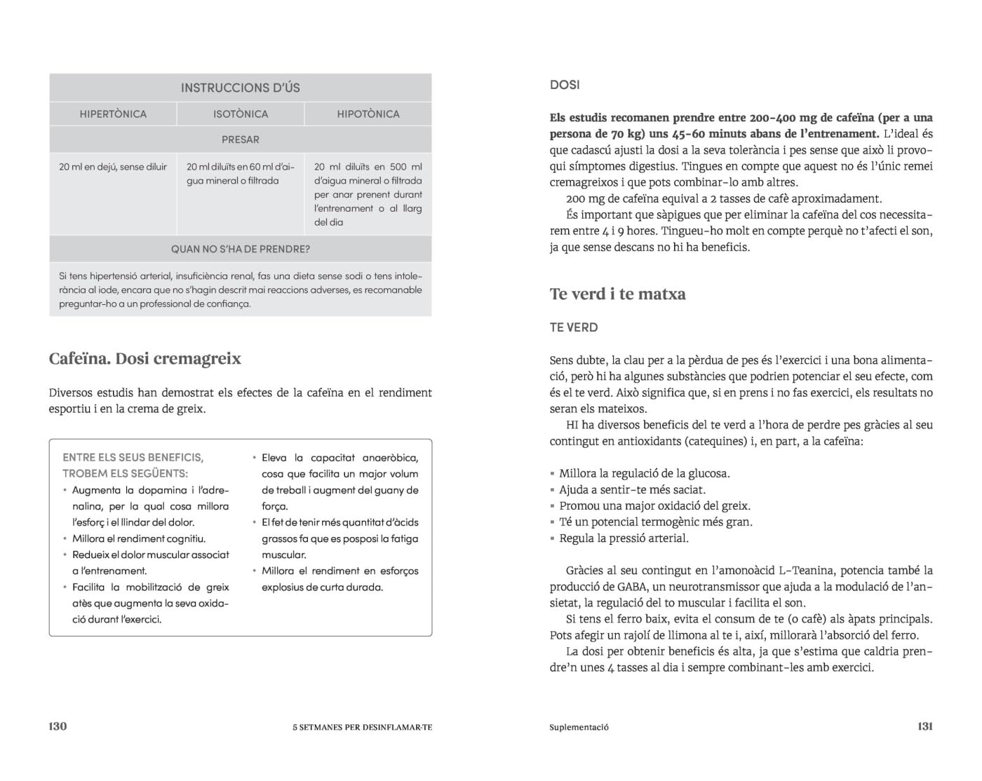 5 setmanes per desinflamar-te (Divulgació)