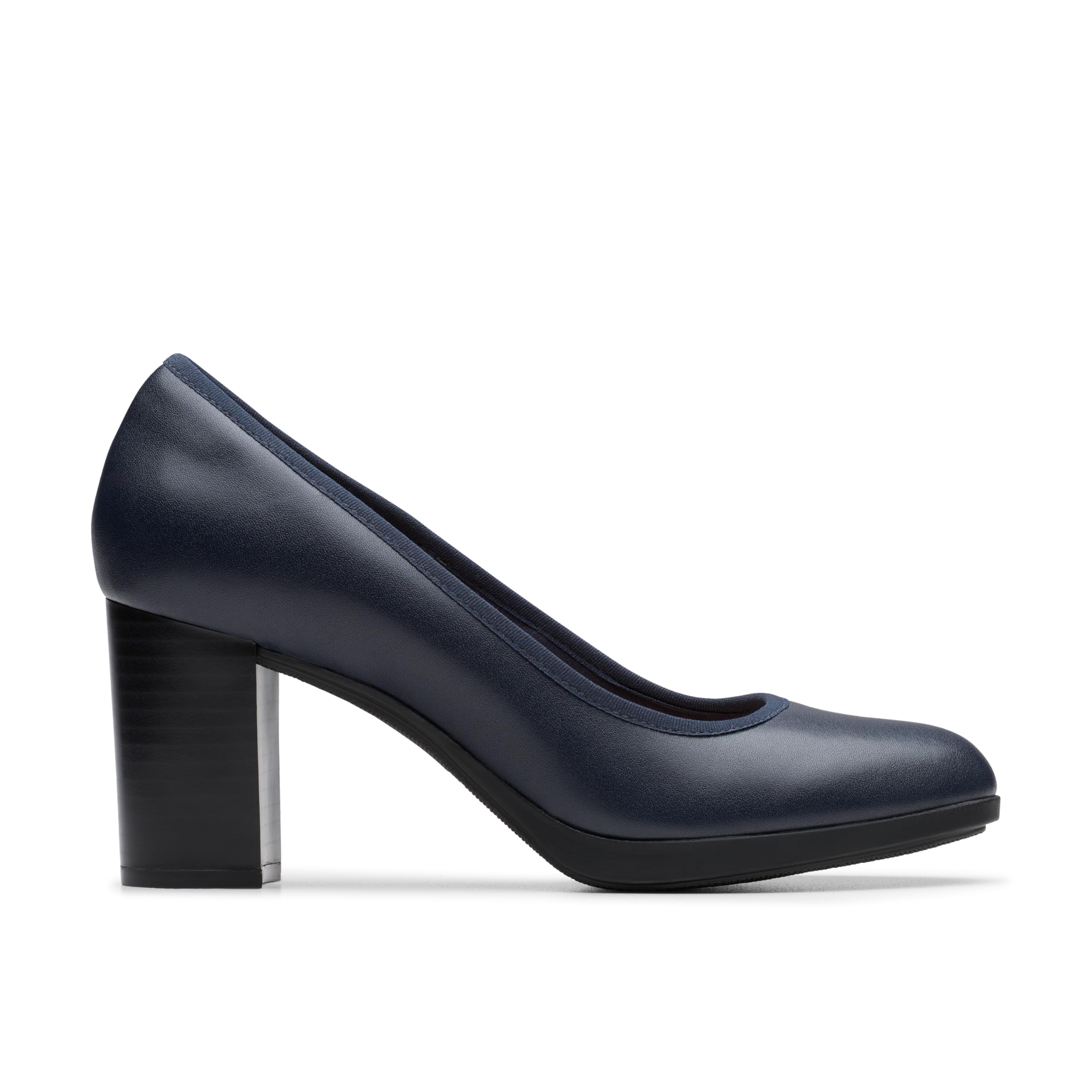Clarks Bayla Carly Womens Navy Leather, 6