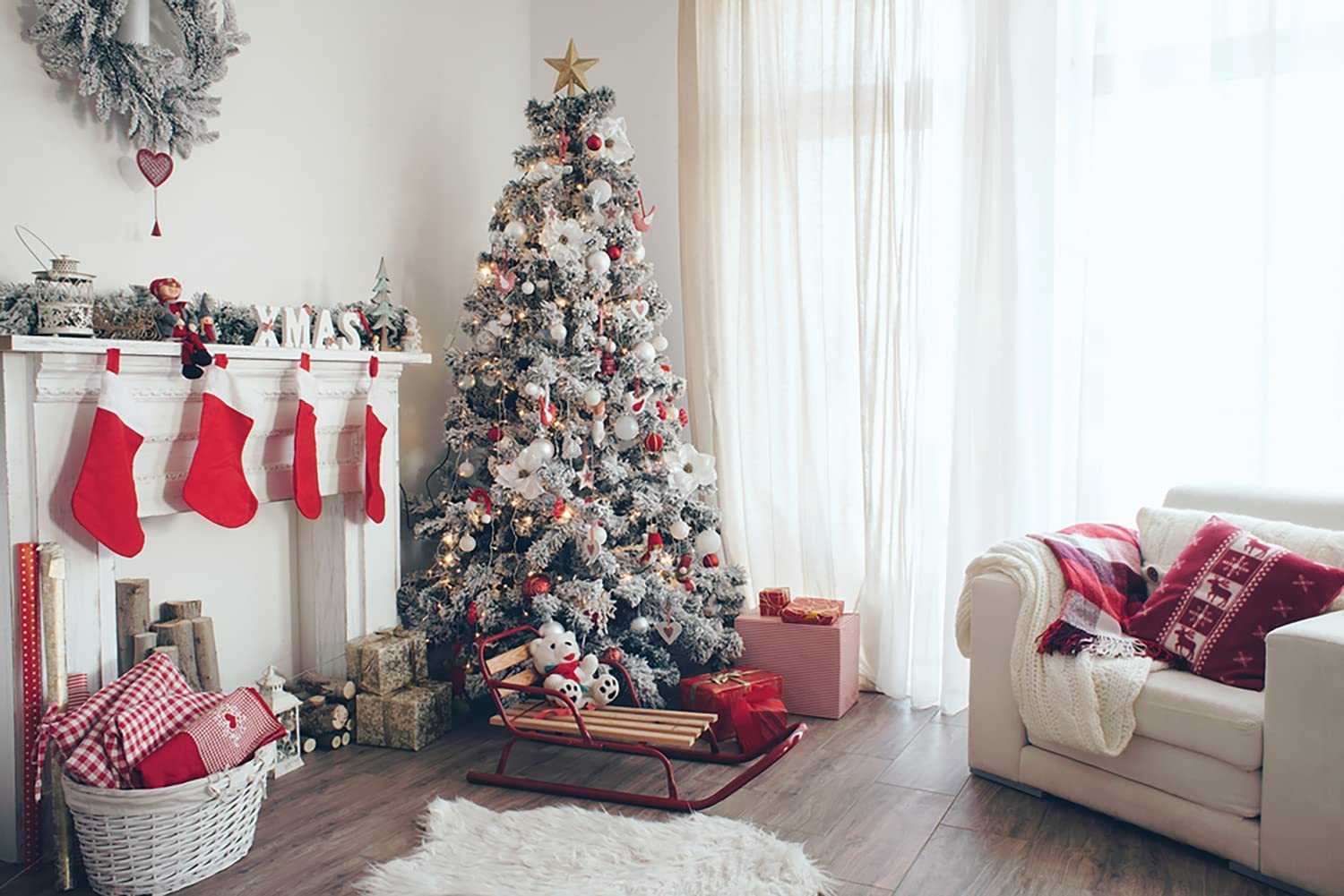 Brigros Künstlicher Weihnachtsbaum, 878 Zweige, Taschen
