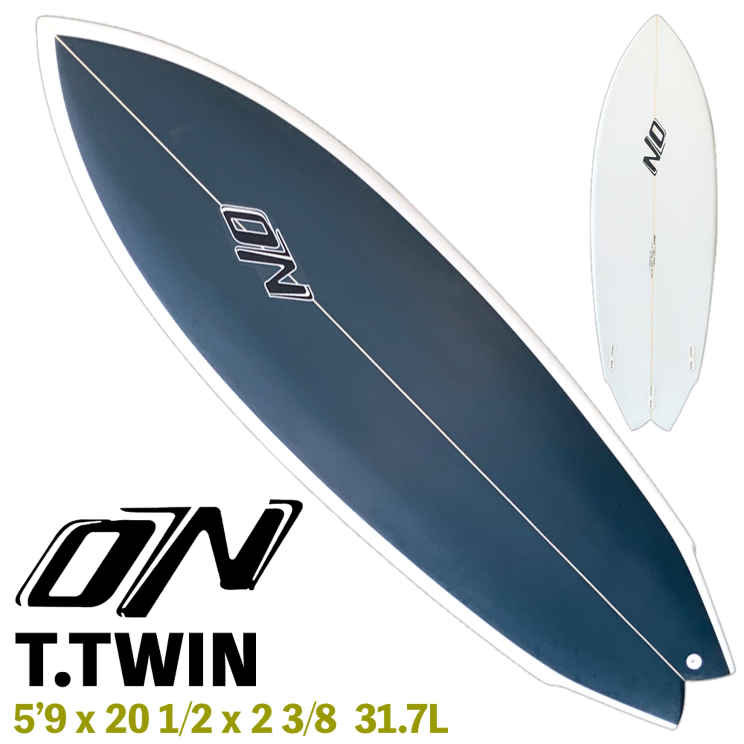 Amazon | オオノシェイプ ONO SURFBOARDS T.TWIN PU 5'9 31.7L