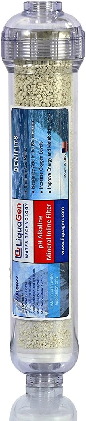 LiquaGenpH Alkaline Mineral Drinking Water Filter Inline