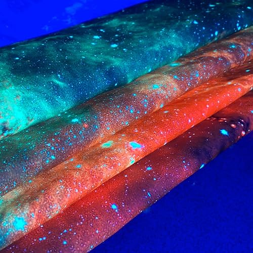 Miniatura 6 de Psyhilar Tapiz de luz negra del espacio exterior pósteres de luz negra para adultos cielo estrellado que brilla en la oscuridad misteriosas