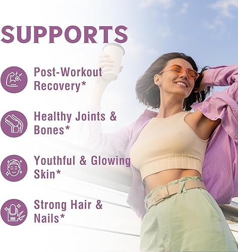 Vista 4 de Polvo multi de los péptidos del colágeno 8oz y 10 en 1 complejo del magnesio 120 cápsulas