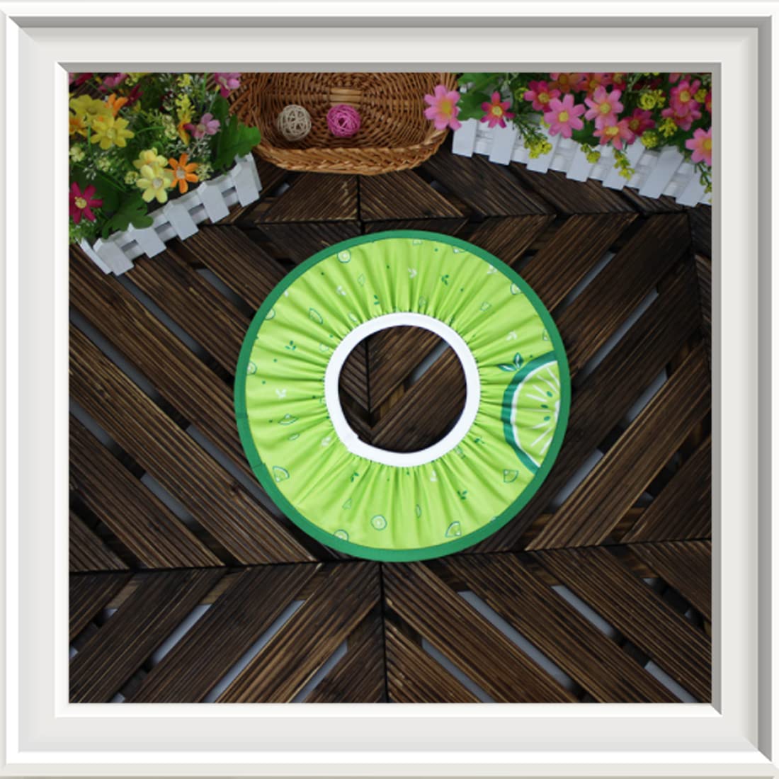 Cappello Doccia Bambini Visiera Da Bagno - Regolabile Impermeabile Shampoo Protettore Protettori Morbido Diametro Interno 10 Cm Esterno 30 Per Prevenire L'Acqua Flusso Verso Occhi E Viso Verde