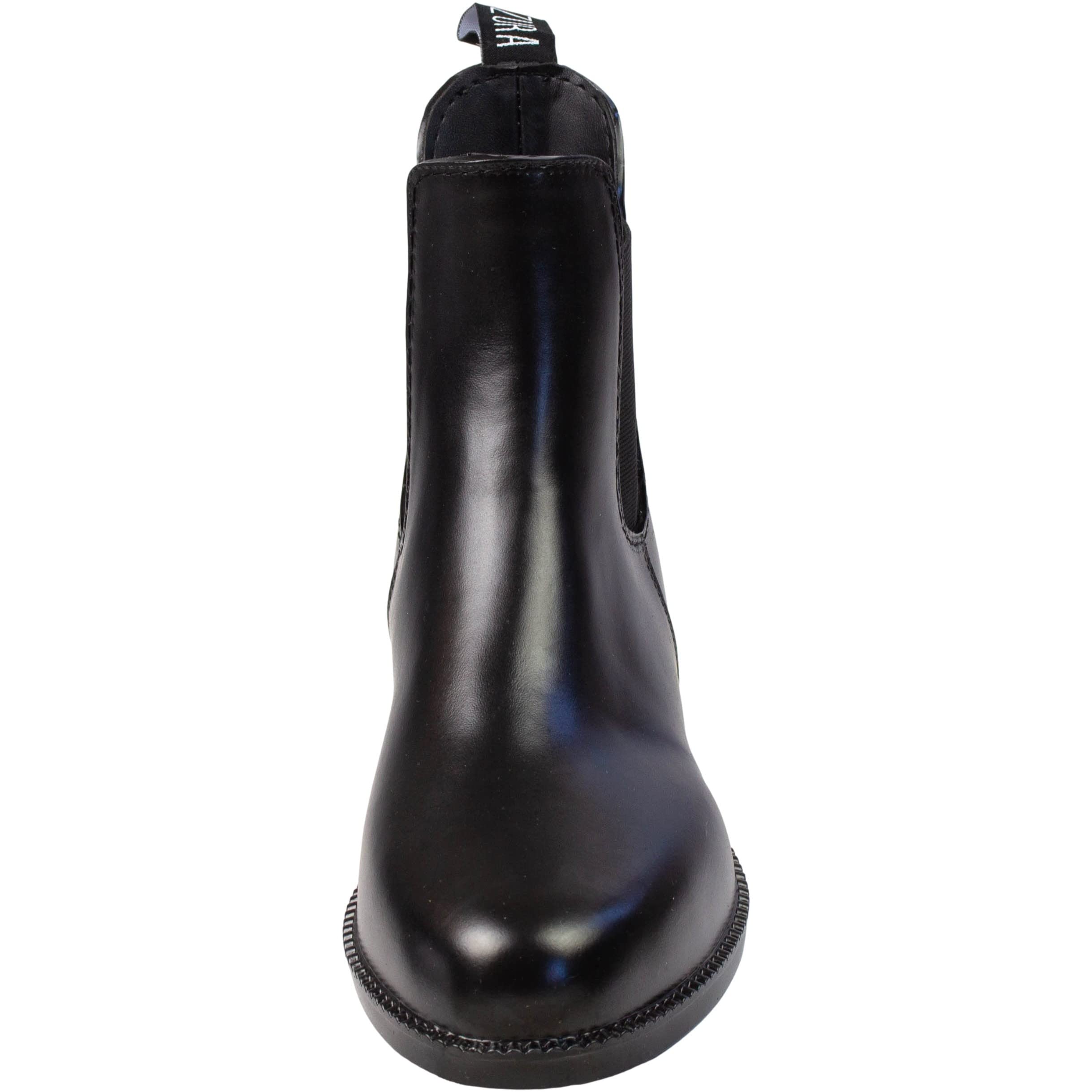 Lazura - Jodhpur Reitstiefelette Basic | Kinder, Herren & Damen Stiefeletten | mit Elastikeinsatz & Pull-On | schwarze Chelsea Boots aus Kunstleder | Reitschuhe in Größe 28-45
