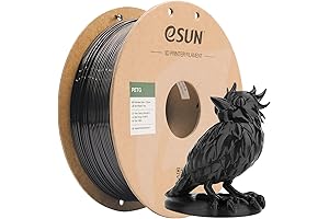 ESUN PETG 1.75mm 3D Printer Filament, Solid Black 1kg Spool