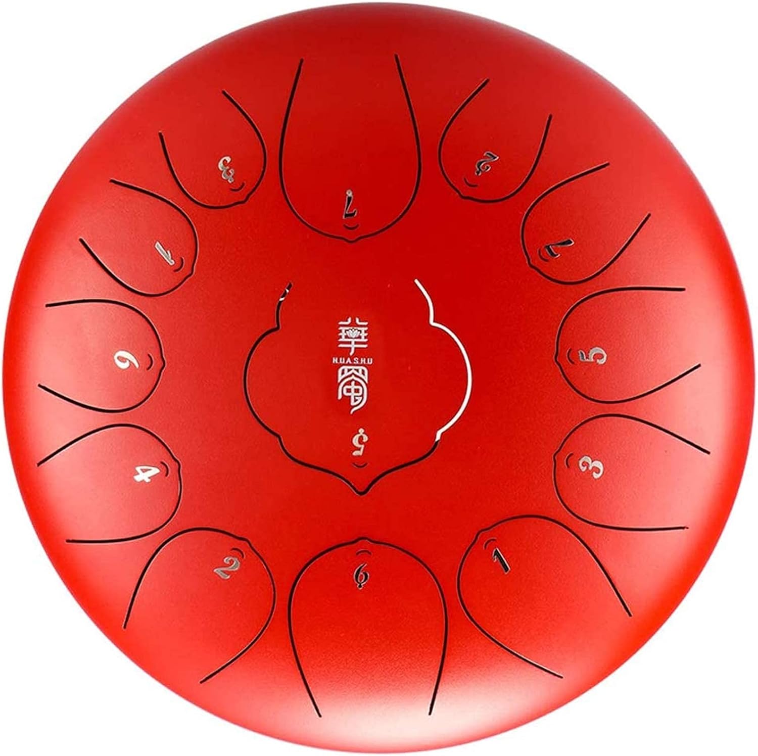 Home Decor Percussion Drum Instrument 13 Notes 12 Inch Carrying Case with Drumsticks for Musical Education Concert Mind Healing Yoga Meditation Made in USA (Color : 12 in B Size : 11 Note)
