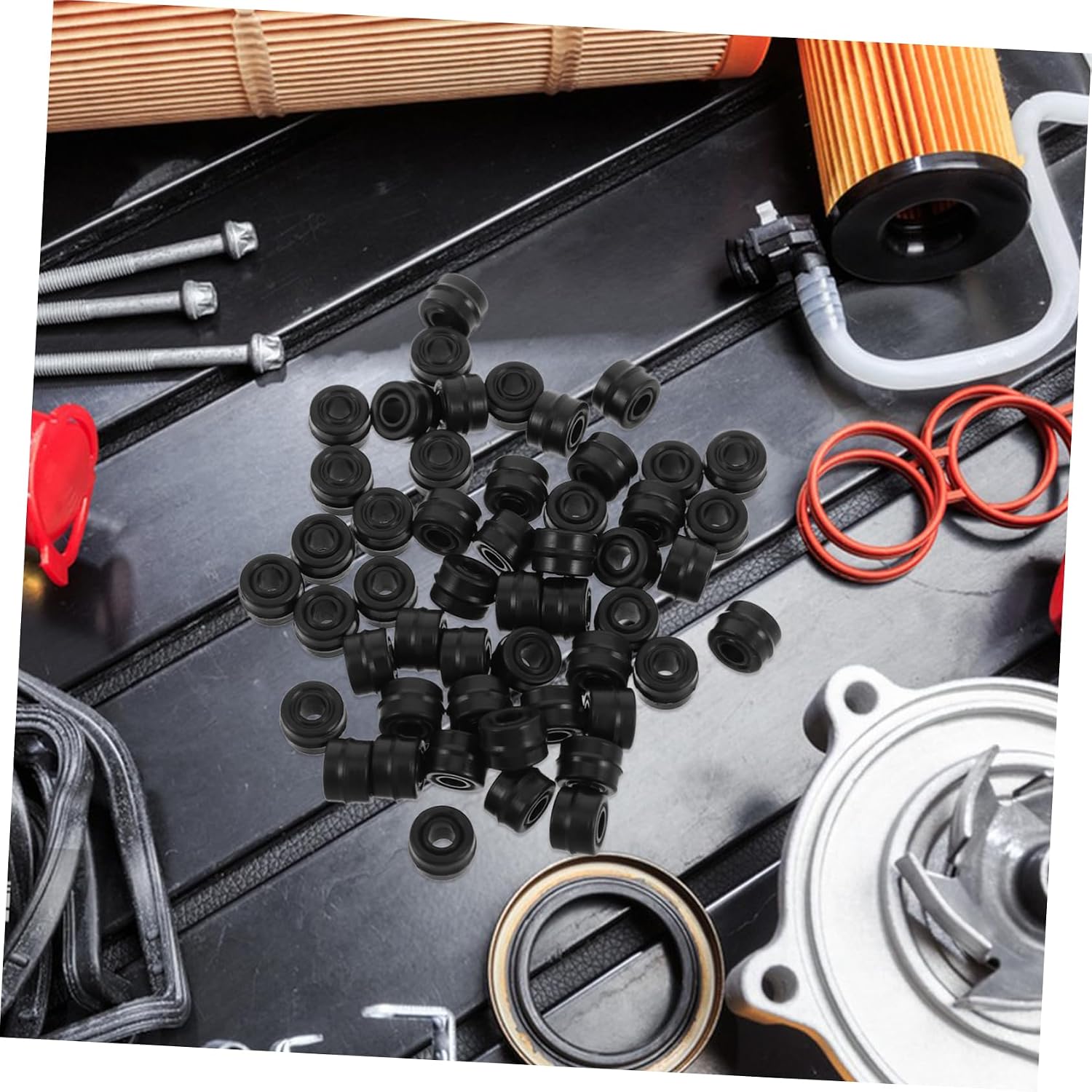 PRETYZOOM DIY Car Air Tool 50pcs Rubber Gasket Opener Rings Bottle Opener Seal Auto Repair Accessories Easy Install