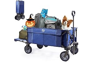 TIMBER RIDGE Collapsible Folding Wagon - Multipurpose Utility Cart