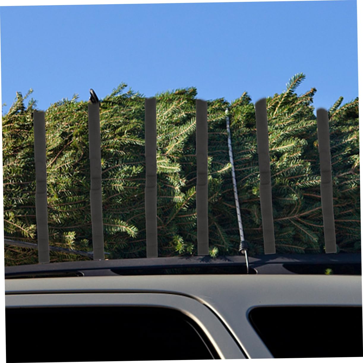 PartyKindom Kayak Roof Rack Straps 6pcs Bungee Cords Cam Buckle Straps 6.5ft for Canoes Sups Trucks Outdoor Cargo