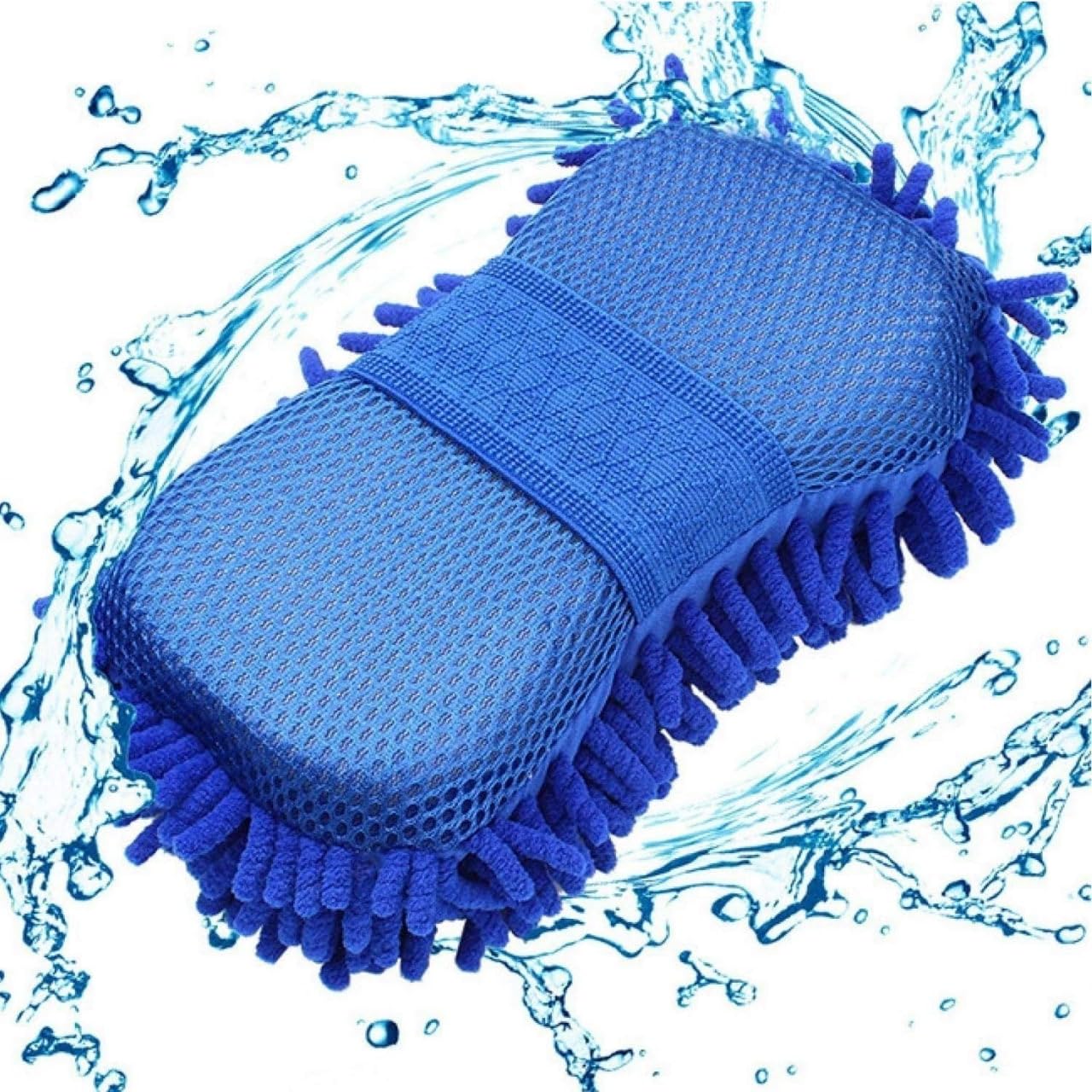 microfiber car cleaning brush ideal as mop duster, washing brush with long handle, dust cleaner car wash brush with handle, home, kitchen, office multipurpose cleaner (pack of 1)