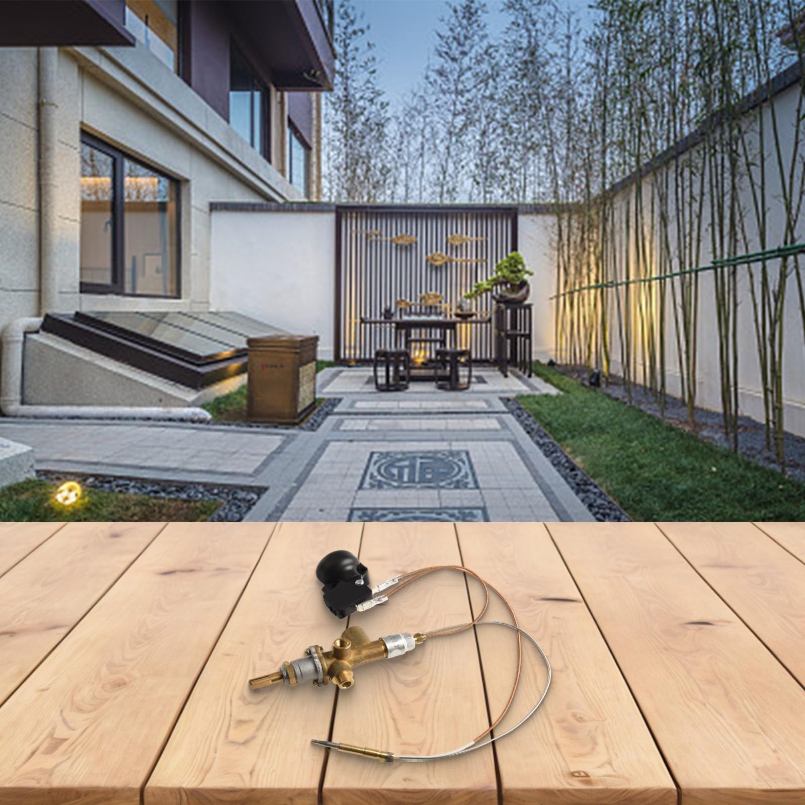 Geeignet für Reparatursets für Terrassenheizstrahler, Thermoelemente, Sonden und Flammenausfallschutz, Propangas, Steh-Kuppelheizstrahler
