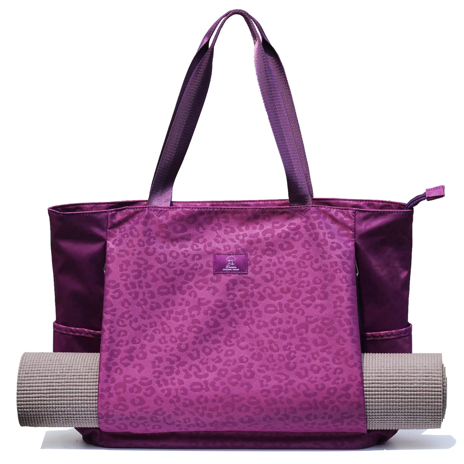 ESVAN Yoga Mat Bag Yoga Tote Carrier Shoulder Bag Carryall Tote for Office,Yoga,Pilates,Travel,Beach and Gym