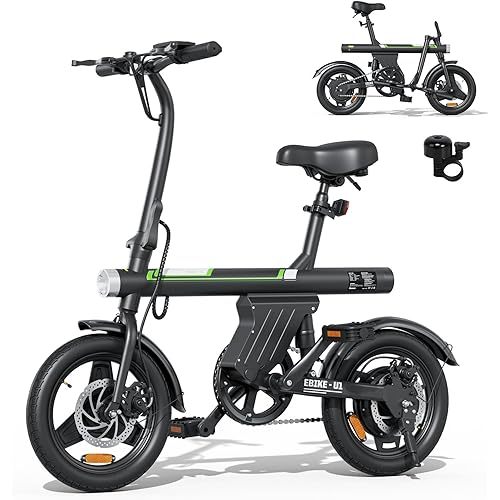 Electric Mountain Bike for Adults 500W/750W Peak 25/55 Miles+ 20MPH Adult Electric Bicycles 14"/26" Ebikes for Road Sand