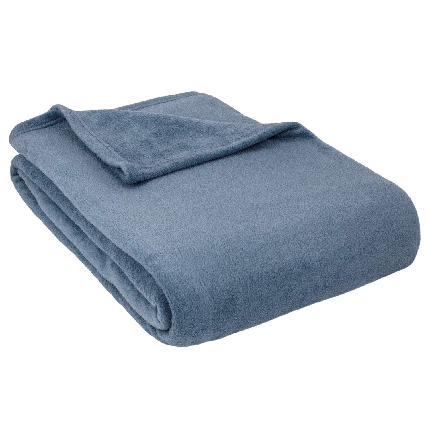 Cozy Fleece Inc.-Alta Luxury Hotel Fleece Blanket-Twin-Denim