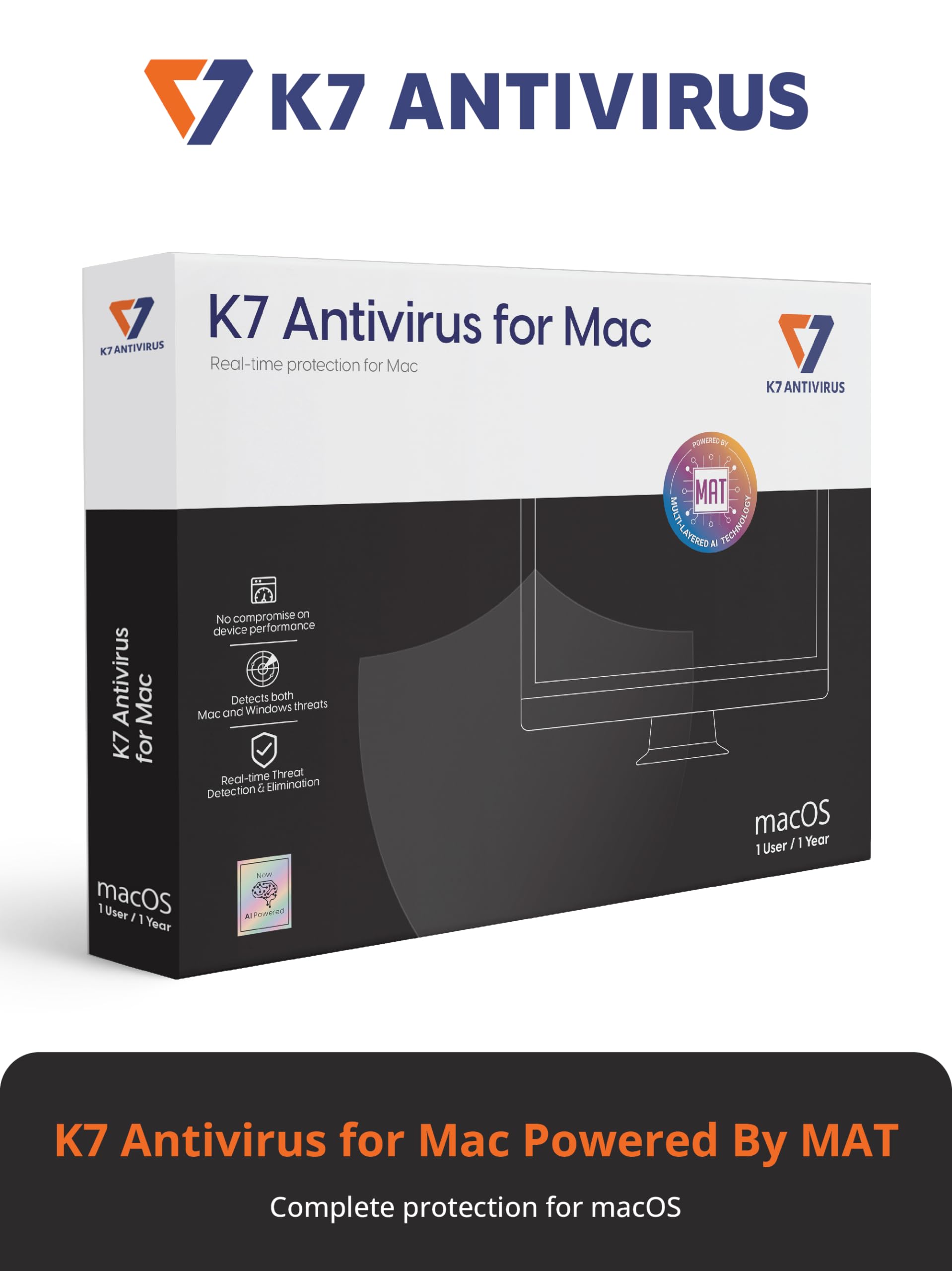 K7 Antivirus for Mac 2024|1 User,1 Year |Antivirus Software ,Auto scan, Real-Time Protection against Threats| 24 hr Email Delivery (B08MKSB927) Amazon Price History, Amazon Price Tracker