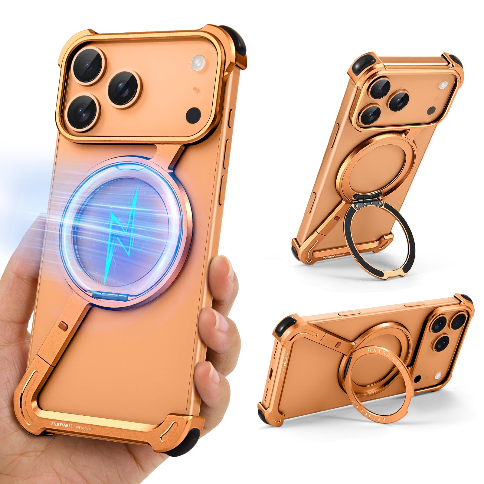 Amazon.com: OGRANEE Z Metal Case for iPhone 17 Pro Max Frameless