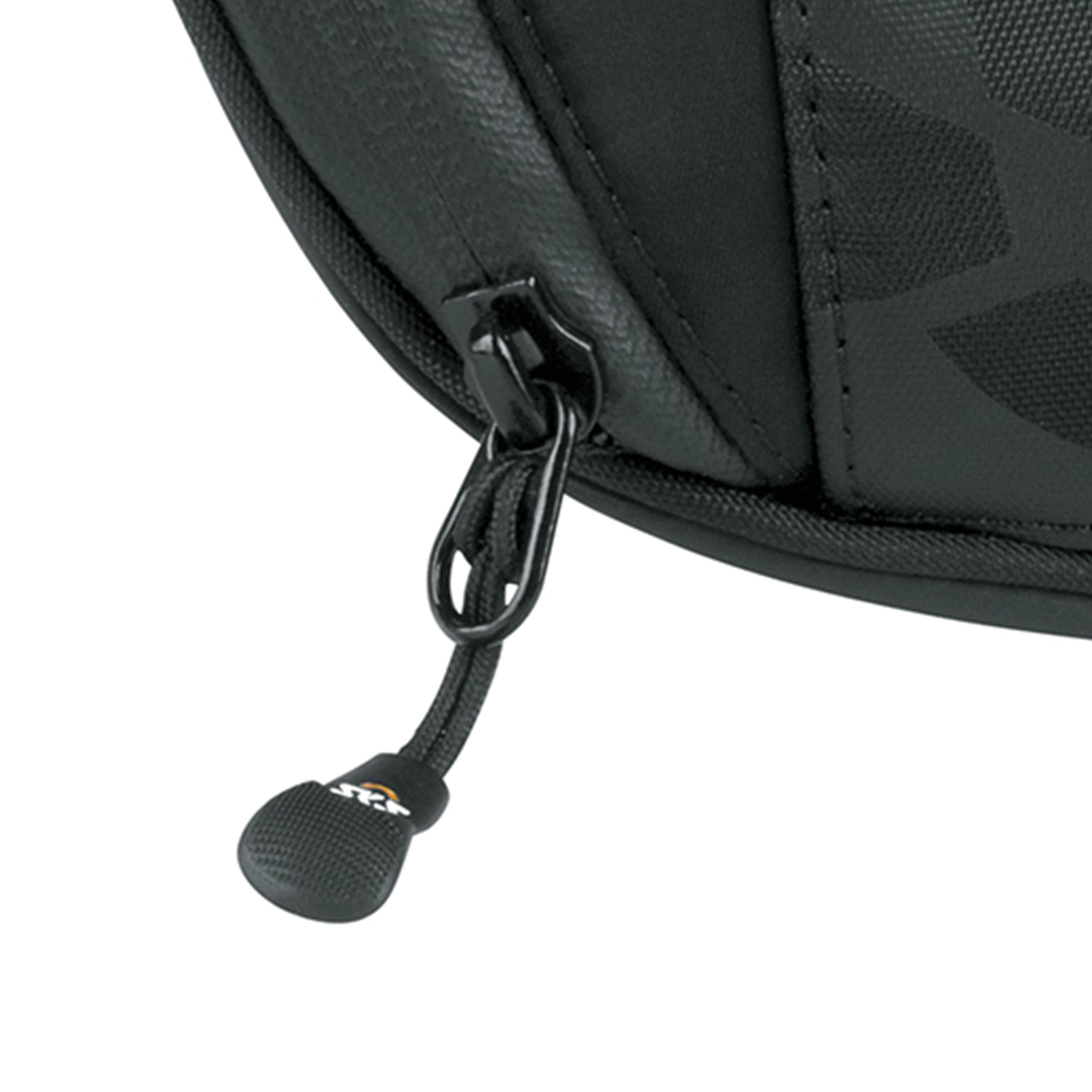SKS GERMANY RACER Sacoche de vélo de route pour accessoires de vélo (sac aérodynamique avec fermetures éclair laminées et imperméables avec fermeture éclair Easy-Zip, grand volume)