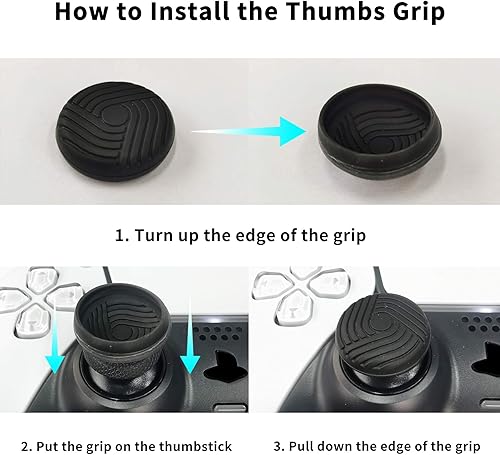 Miniatura 7 de playvital Samurai Edition - Funda protectora ergonómica de silicona para Nintendo Switch Pro, suave y antideslizante, protector de agarre para