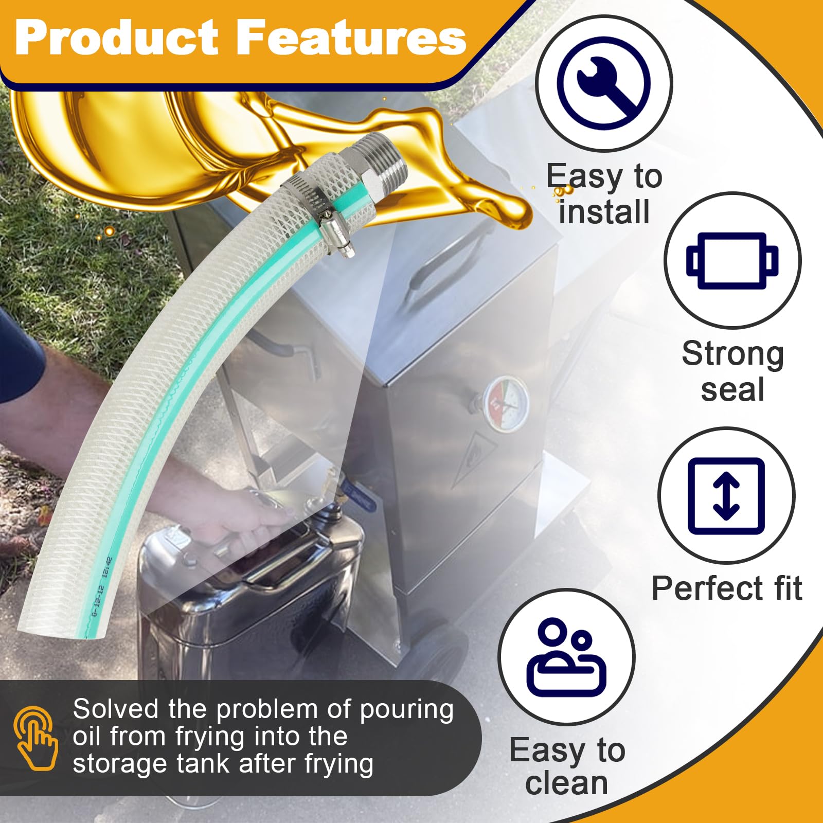 Amazon.com: Fryer Drain Extension Hose for Bayou Classic 700-602